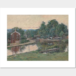 Evening at the Lock, Napanoch, New York by Theodore Robinson Posters and Art